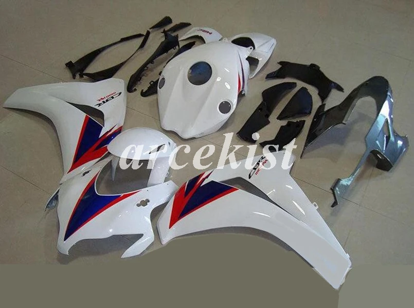 ABS литья под давлением мотоцикл обтекатели комплект Подходит для Honda CBR1000RR 08 09 10 11 2008-2011 набор кузова белый
