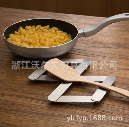 

Production Stainless Steel Disc Pad The Wok Stand The Heat Insulation Pad Monopoly Originality Gift