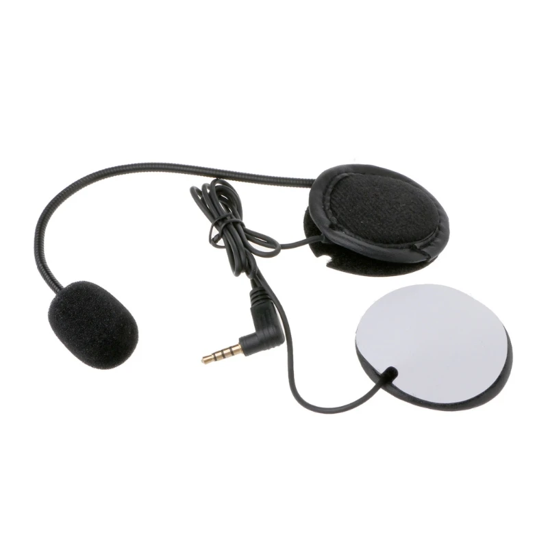 Microphone Speaker Soft Accessory For Motorcycle Intercom Work with 3 5mm plug X6HA