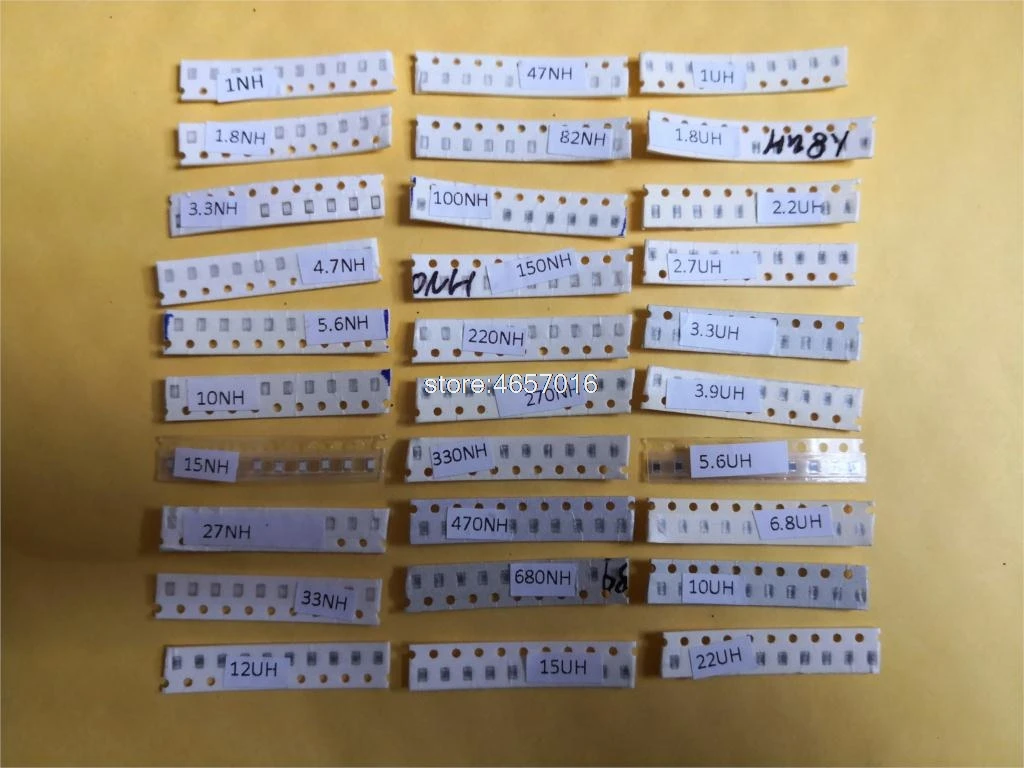 0805 SMD индуктор 30valuesx20шт = 600 шт./лот 1NH 22UH упаковка электронных компонентов Индуктор