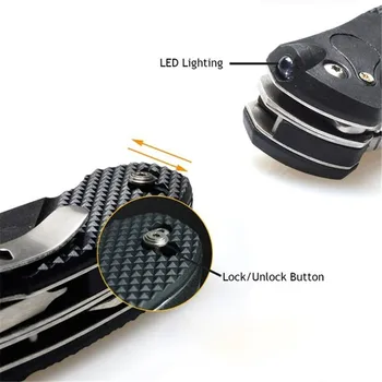 

Outdoor multi-function pliers mini multi-function tool LED light pocket folding pliers EDC survival camping camping screwdriver