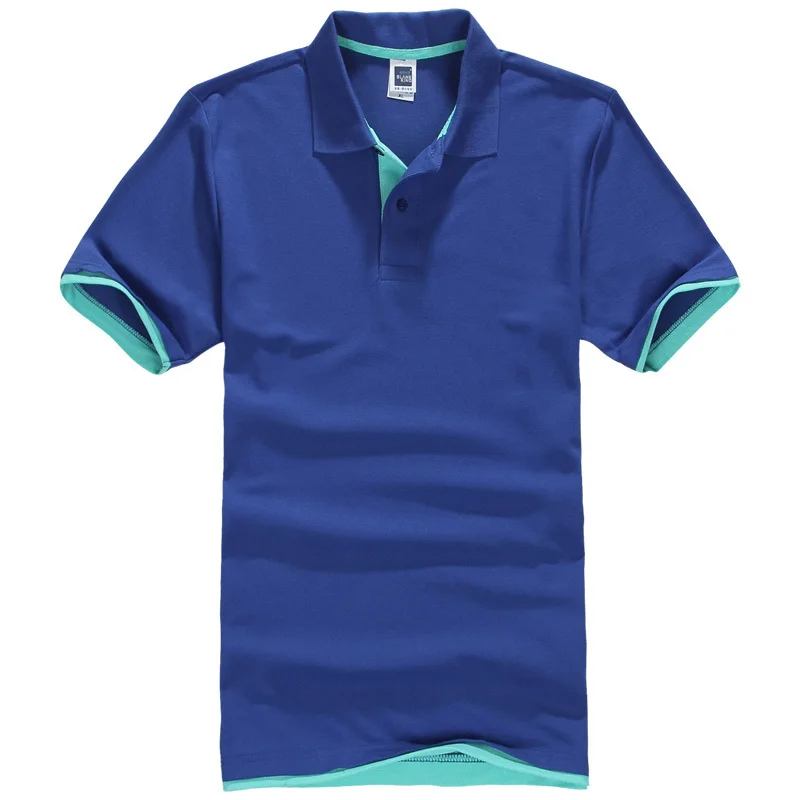 Poloshirks плюс размер XS-3XL повседневная мужская рубашка с воротником-стойкой мужская хлопковая рубашка с коротким рукавом Майки хлопковые футболки