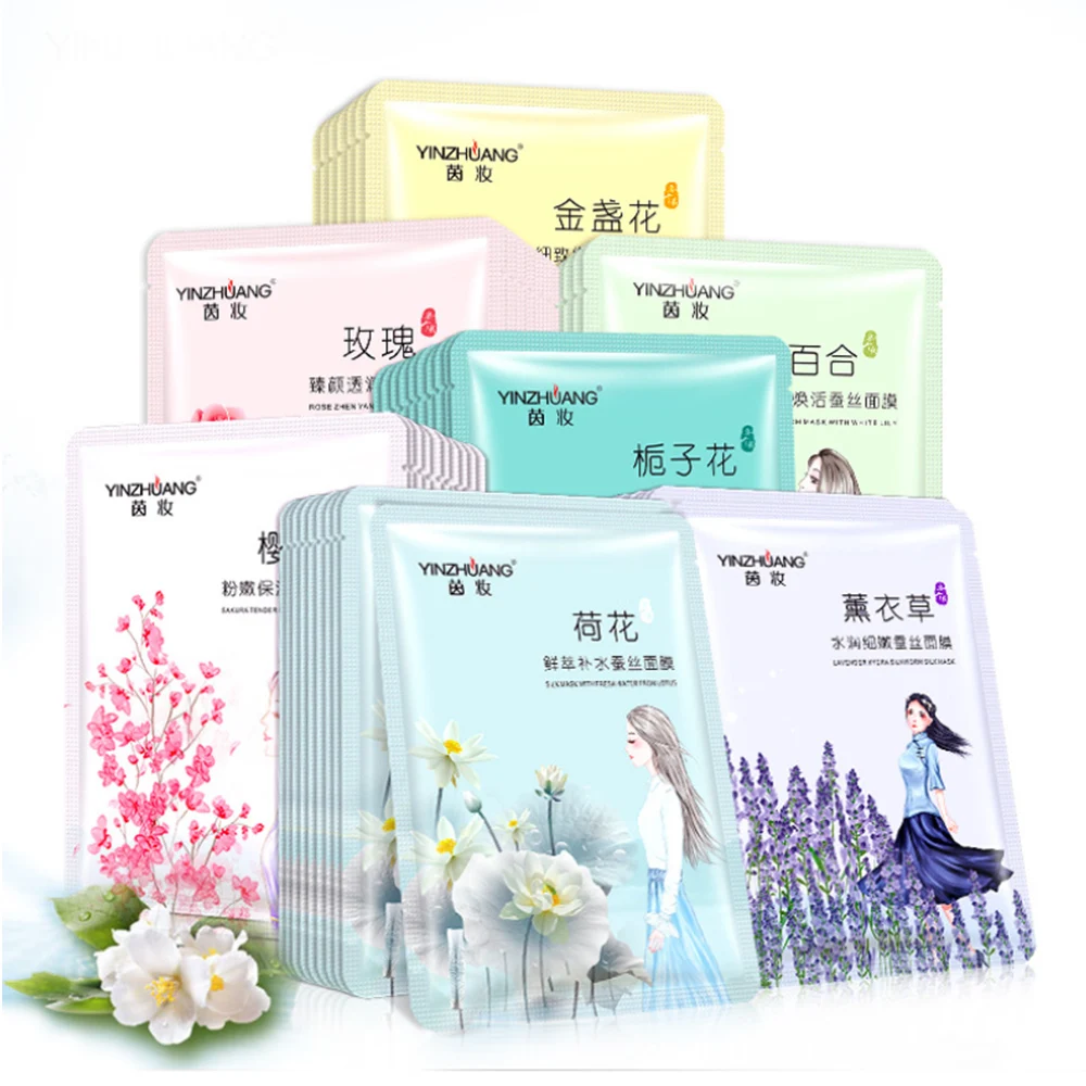 

Flower Mask Moisturizing Oil-control Sheet Mask Anti-Aging Smooth Skin Cosmetics Facial Mask Anti Wrinkle Anti Aging