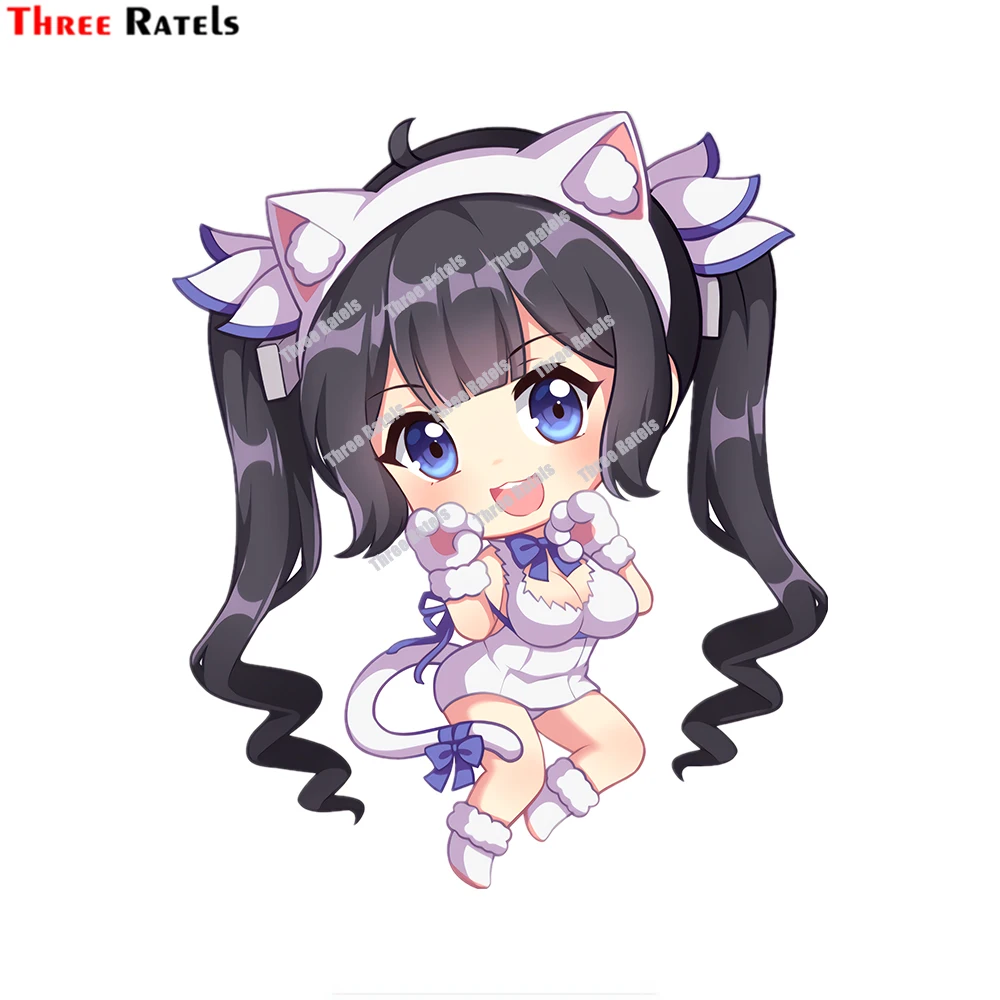 Наклейки и наклейки для ноутбука Three Ratels D409 Hestia Chibi DanMachi