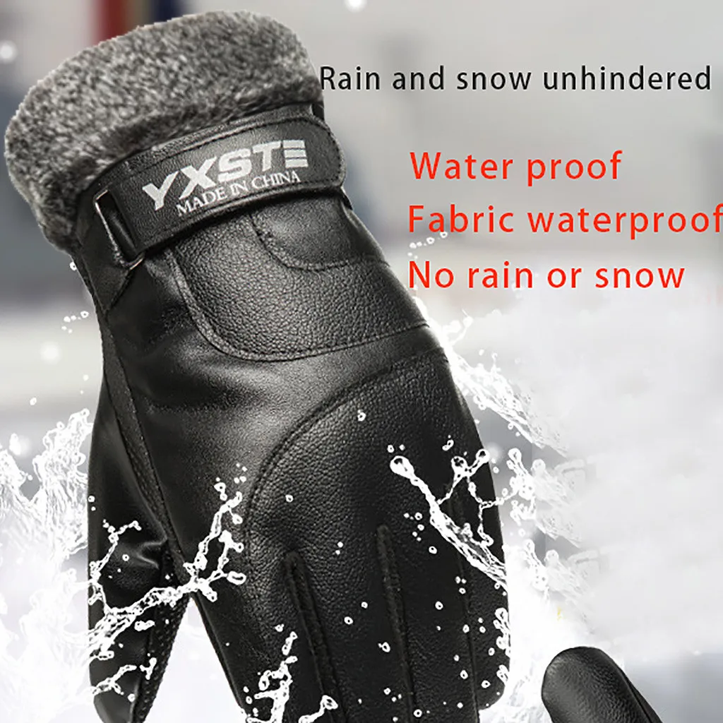 Мужские зимние теплые перчатки ветрозащитные водонепроницаемые теплые перчатки для сенсорного экрана подарок зимние лыжные перчатки камуфляжные мужские seven touch#20