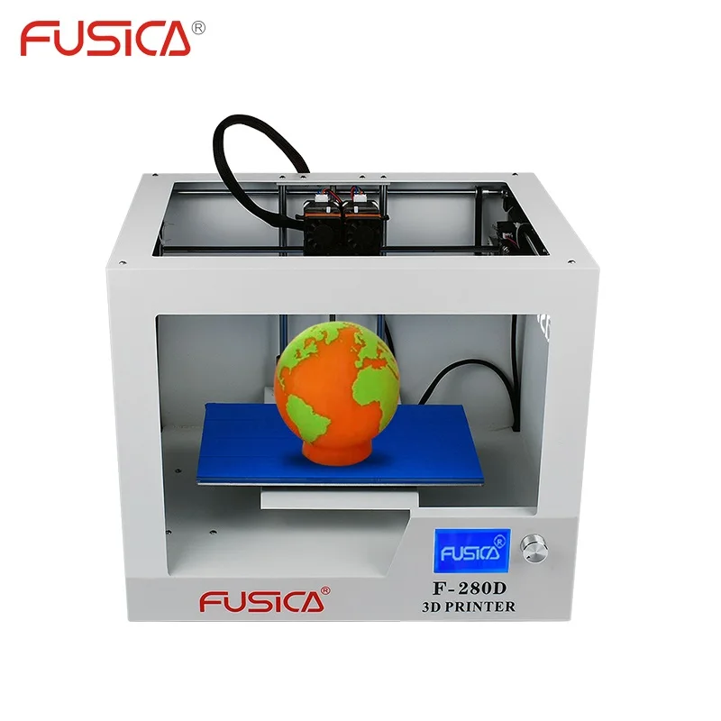 

FUSICA Dual Extruder mixed color 3D printer F-280D FDM 3D printing machine