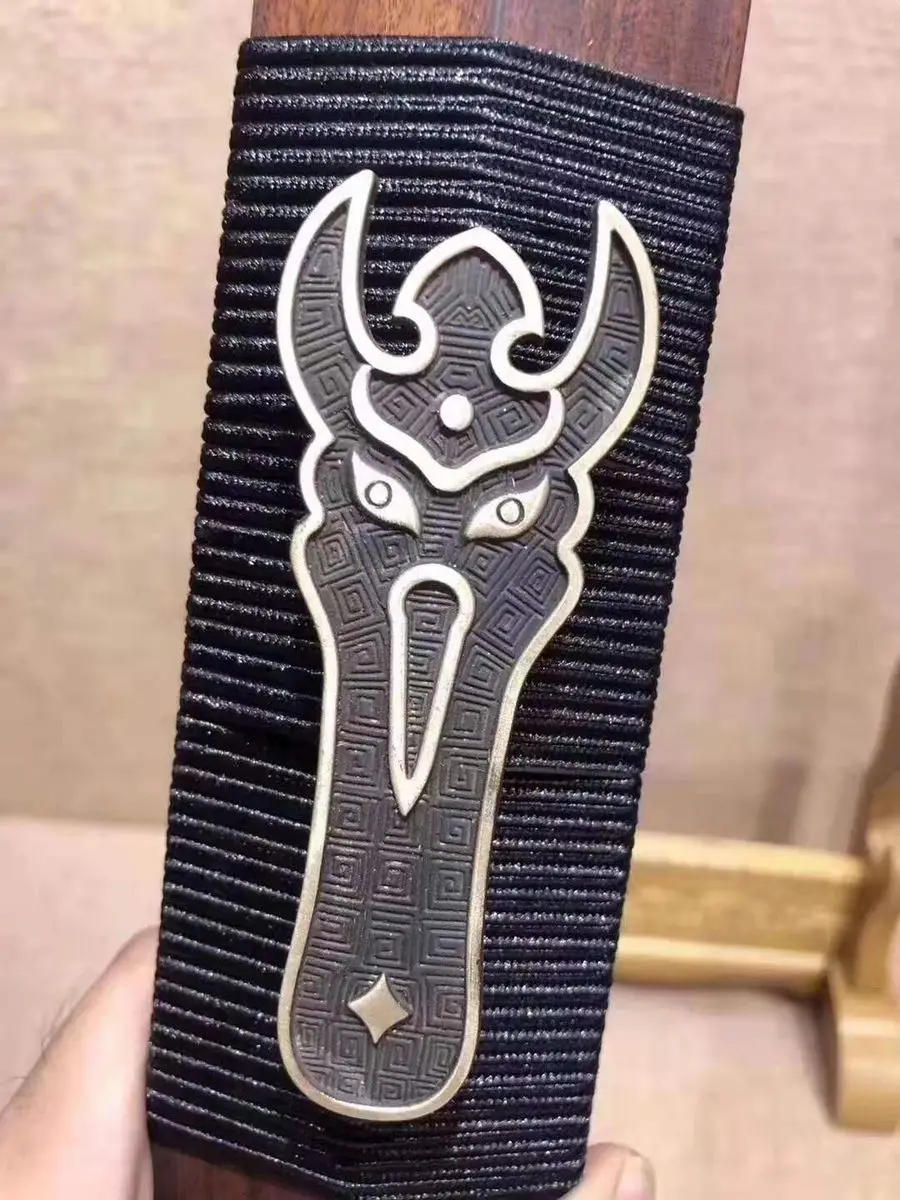Handmade High Quality Wushu Sword Sharp HRC62 Groove Fold Carbon Steel Blade Kung Fu Jian Full Tang