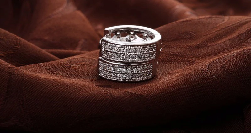 Новое поступление, серьги-кольца из чистого 925 пробы серебра, инкрустация австрийским кристаллом, лучшее ювелирное изделие, отличный подарок на день рождения для девочек