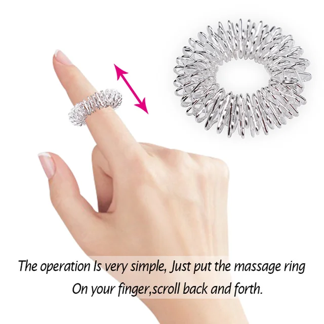 15Pcs Fidget Toys Finger Ring Toy Stress Relief Sensory Spring Finger Autism Anti Stress ADHD Toy Kid Aldult Finger Massage Ring 3