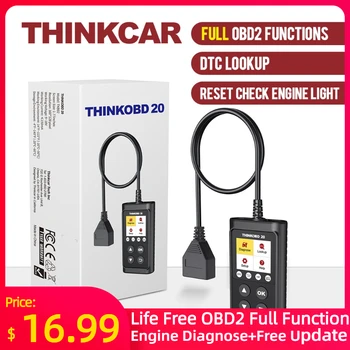 THINKCAR THINKOBD 20 OBD2 сканер Авто диагностический инструмент для помощи при парковке читатель кода проверки двигателя светильник поиск DTC THINKCAR THINKOBD 20 OBD2 сканер Авто диагностический инструмент для помощи при парковке читатель кода проверки двигателя светильник поиск DTC