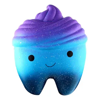 

Simulated Cartoon Starry Teeth Doll Slow Rebound Decompression Toy Foam Decoration Foam Relaxed Toy Cake Sample Model