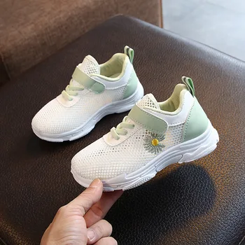 

2020 Flower Print Mesh Breathable Sport Shoes For Kids Toddler Fashion Shoes Child Baby Girls Boys Sneakers 1 2 3 4 5 6 7 Years