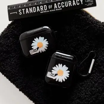 

INS Peaceminusone x Fragment Daisy bluetooth headset Silicone case for airpods 1 2 Wireless charging cover for apple airpods pro