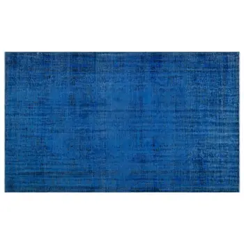 

Handmade Blue Vintage Overdyed Turkish Area Rug 170x292 Cm-5'7''X9'7''