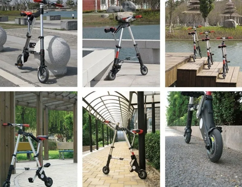 City Elf Bike 8 / 10 Inch Aluminum Alloy Ultra Light Mini Folding Bicycle Shopping Subway Travel Portable Pocket Unisex Cyclling