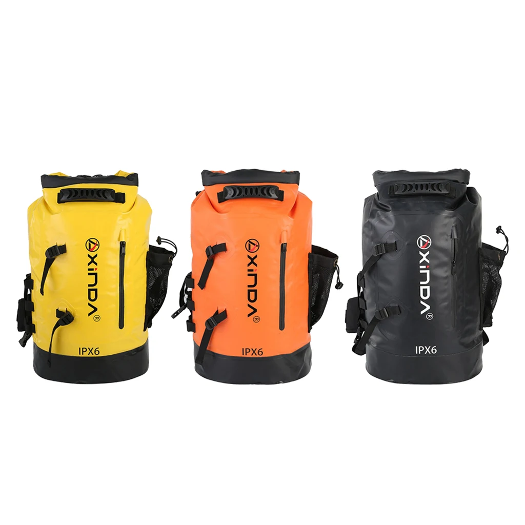 20л ПВХ покрытием Водонепроницаемый сухой мешок рюкзак для гребли Каякинг Рыбалка рафтинг плавание плавающий