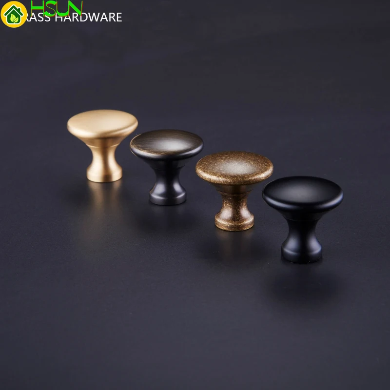 

1 PC Gold Door knob Wardrobe Drawer Pulls Kitchen Cabinet Knobs and Handles Fittings for Furniture Handles/ single hole