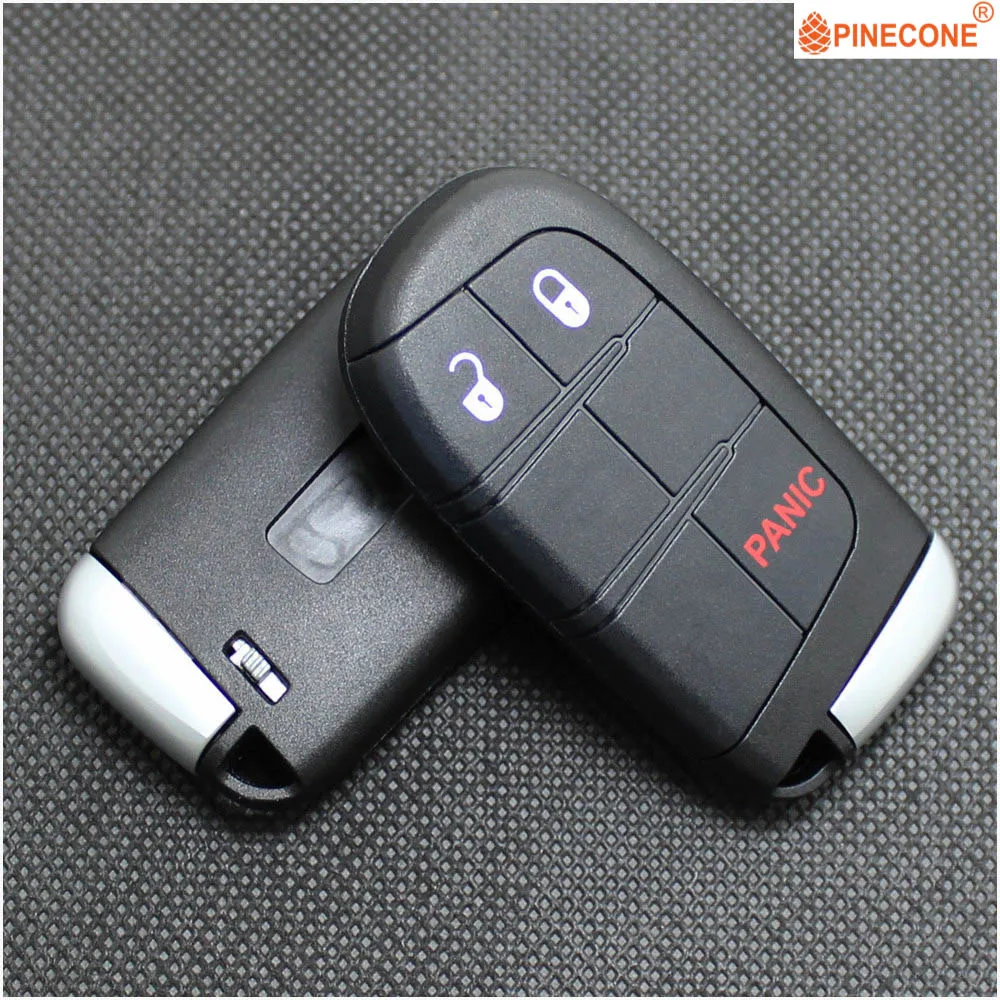 PINECONE для JEEP DODGE JOURNEY CHRYSLER 3 кнопки Замена ключа вход автомобильный смарт ключ-брелок Оболочка Чехол с нерезанным лезвием