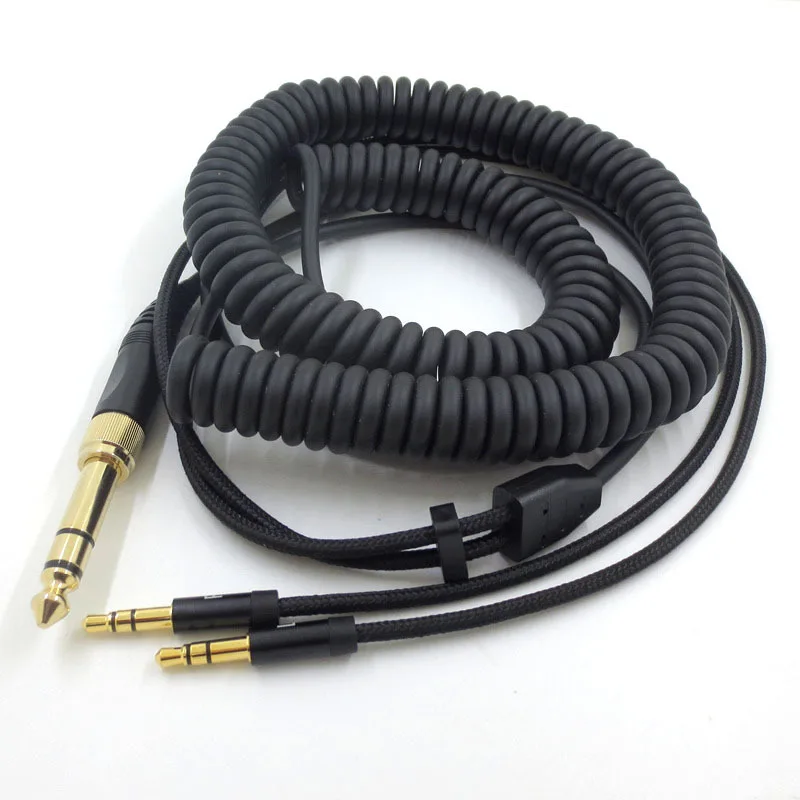 Сменный аудиокабель с двумя переходниками от 3,5 мм до 3,5 мм и 6,3 мм для наушников диаметром 7200 дюйма, D600, D9200, 5200 дюйма Сменный аудиокабель с двумя переходниками от 3,5 мм до 3,5 мм и 6,3 мм для наушников диаметром 7200 дюйма, D600, D9200, 5200 дюйма