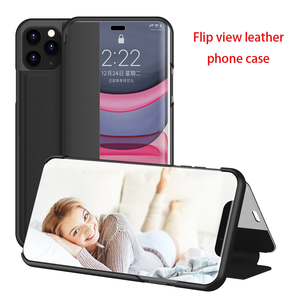 Кожаный флип-чехол для телефона iPhone 11 Pro Max 6 6S 7 8 Plus X XS XR прозрачный роскошный