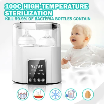 

6 in 1 Universal Baby Feeding Bottle Warmer Heater Bottle Sterilizer BabyFood Warm 220V Electric Milk Food Warmer With Timer
