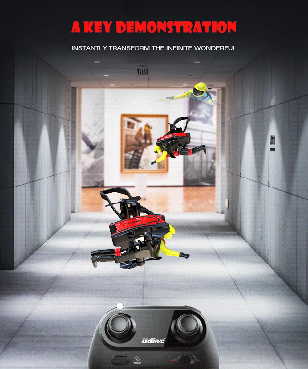 Мотоцикл Электрический новейший четыре оси дистанционного управления летательный аппарат Летающий мотоцикл самолет трюк дроны Rc Motos игрушки для мальчиков