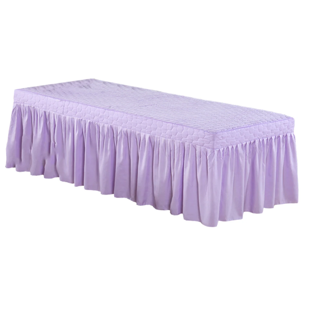 190x70cm Microfiber Cosmetic Mattress Valance Sheet Massage Table Skirt European Style for Cosmetic Beauty Salon Hotel Hospital