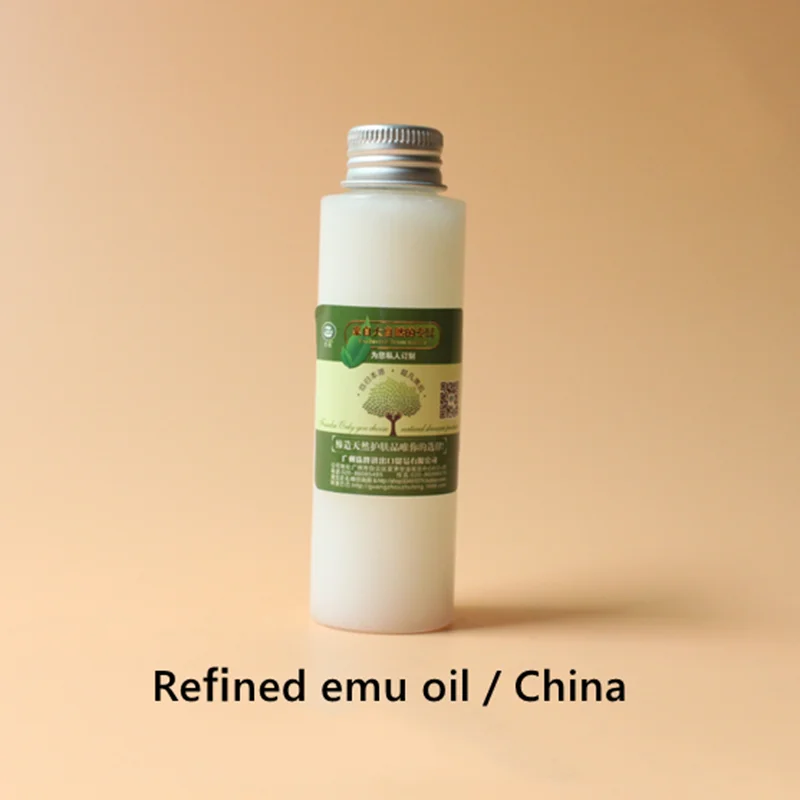 

Refine emu oil, treat dry skin acne, prevent skin allergy, powerfully moisturize, diminish inflammation, easy to absorb