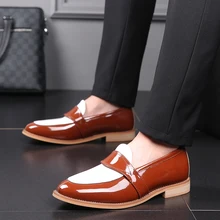 Мужские туфли-оксфорды для прогулок; Роскошные Мужские модельные туфли; модные мужские туфли с острым носком; обувь из искусственной кожи; уличные кроссовки