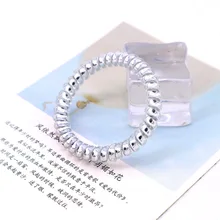 Телефонная линия, кольцо для волос, карамельного цвета, не повреждает волосы, повязка на голову, простые универсальные, свежие, для завязывания волос, браслет для девочек 2