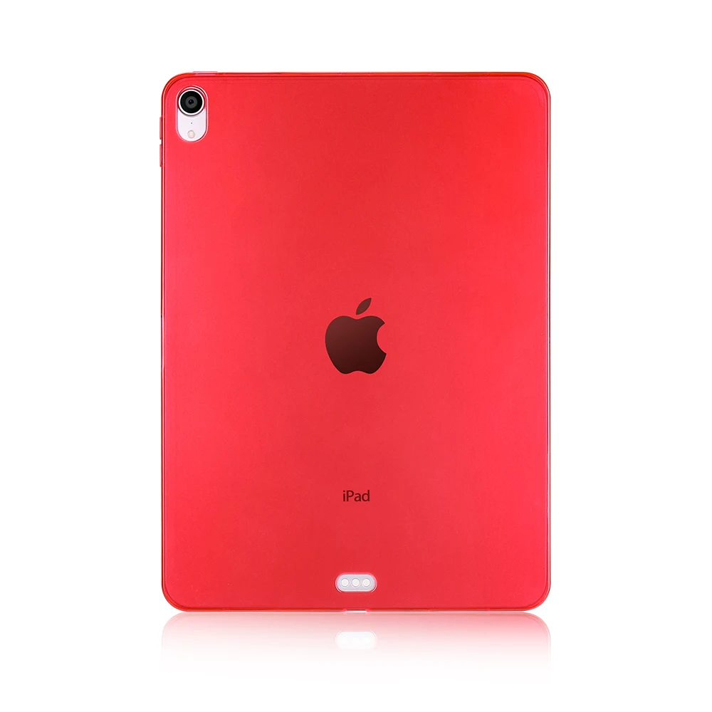 Чехол для iPad Pro 11, мягкий силиконовый чехол из ТПУ, полная защита для iPad Pro 11, чехол, твердый прозрачный чехол - Цвет: Red