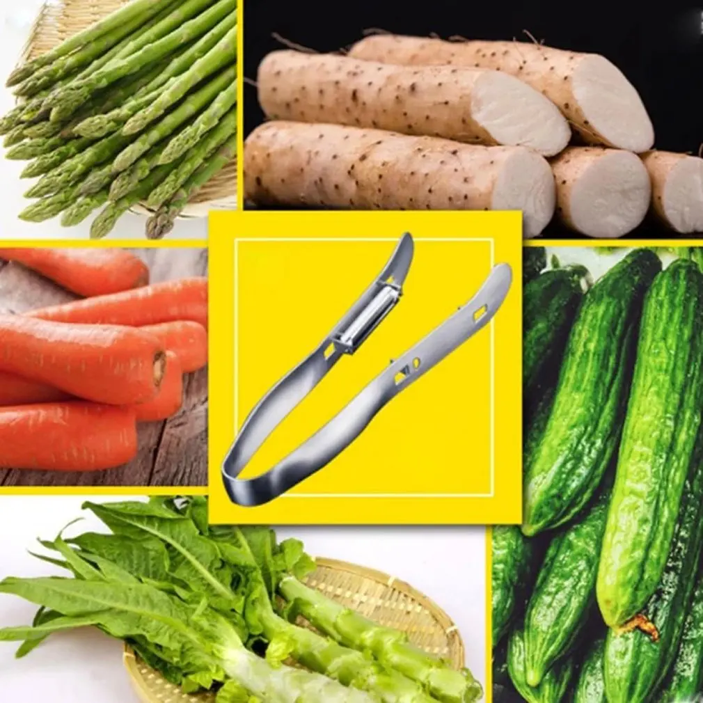Кухонные принадлежности креативная спаржа Yam двухсторонняя строгальная многофункциональная Овощечистка из нержавеющей стали