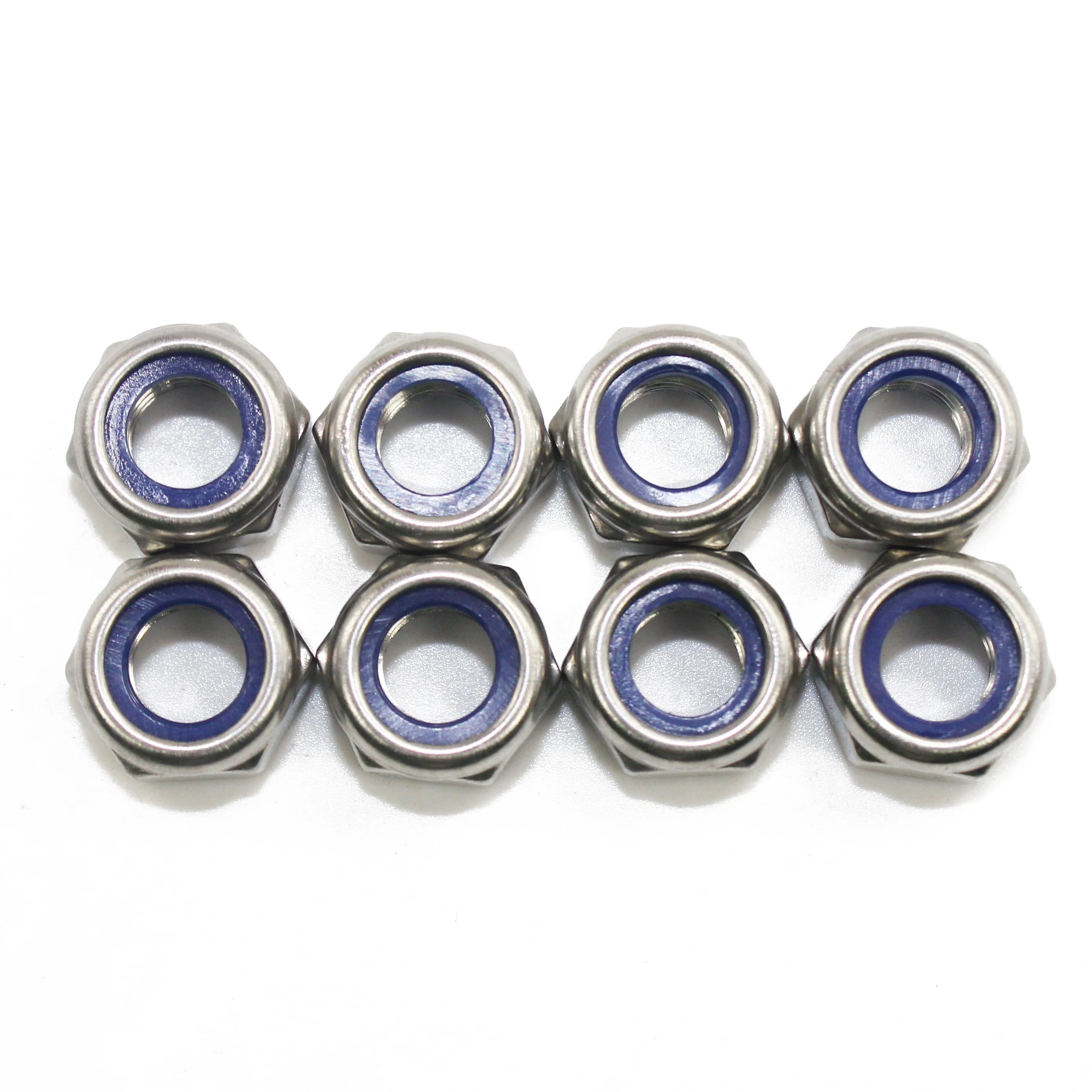 Packs of 5 M12 NYLOC NUTS A2 Stainless Steel Nylock Nylon insert