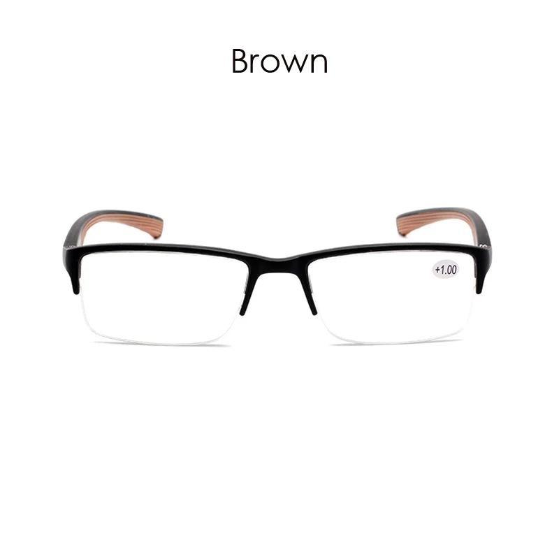 Очки для чтения Seemfly для мужчин и женщин, полуоправы, очки с прозрачными линзами, дальние зрительные очки, очки для гиперопии, диоптрия+ 1,0 до+ 4,0