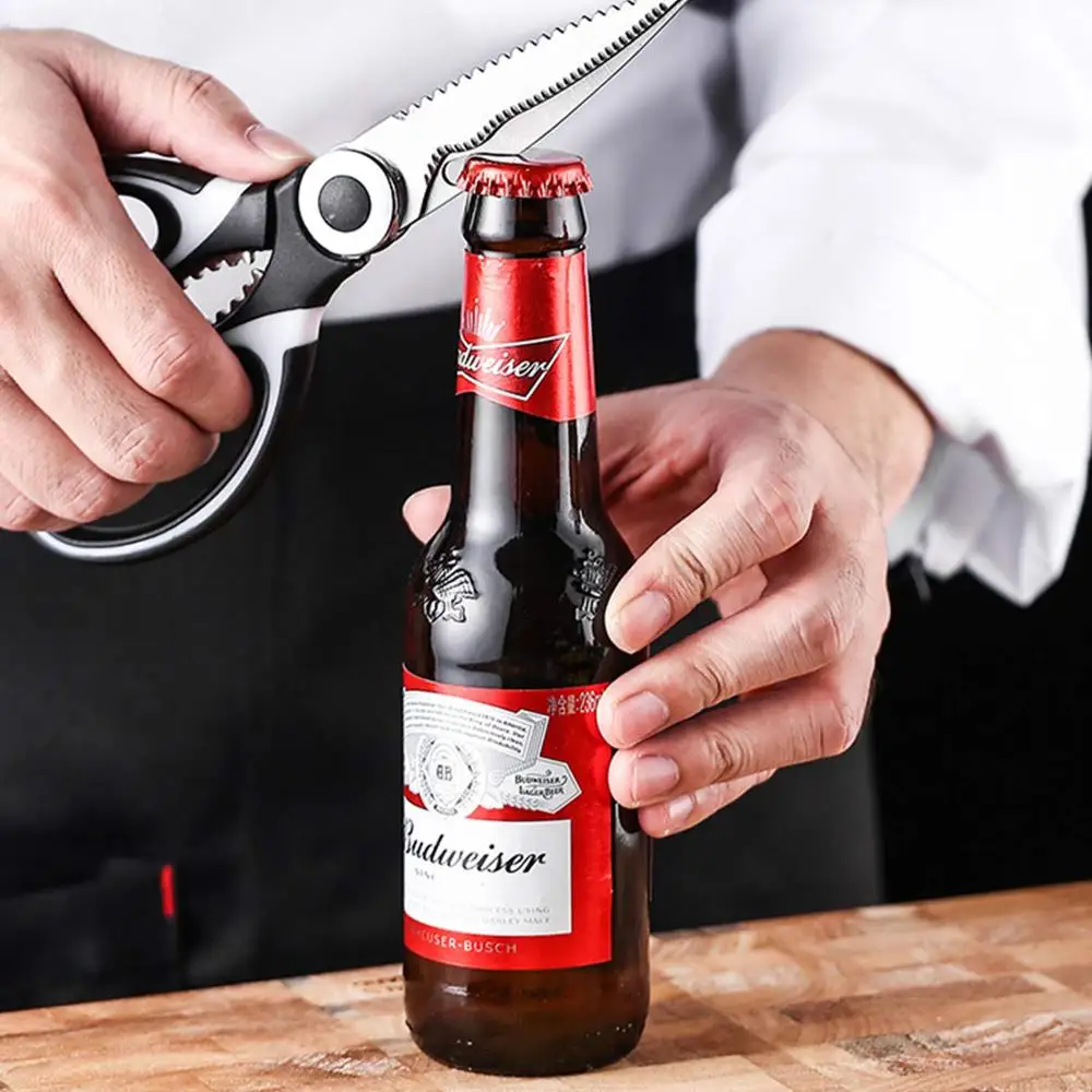 5 in 1 Stainless Steel Multifunctional Sharp Scissor Kitchen Knife Accessories Supplies Knife Sharpener Turkey Meat Tools