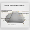 3F UL GEAR NEW Taiji 2 Tent 3 Season Camping Tent 15D Nylon Fabric Double Layer Waterproof Tent for 2 Persons 4 Season ► Photo 3/6