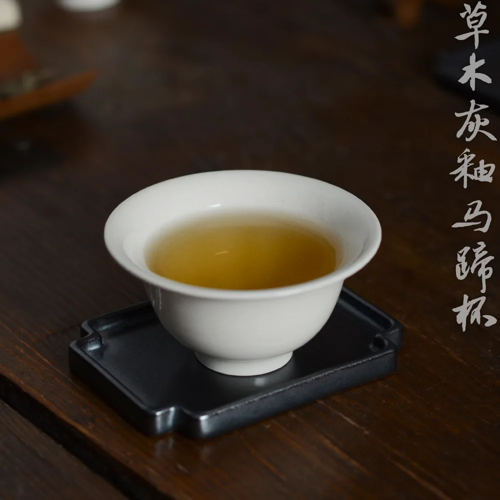 

Manual Grass And Wood Ash Ceramics Teacup Single Cup Kung Fu Tea Sip Tea Cup Small Glass Small Teacup Single Master Cup