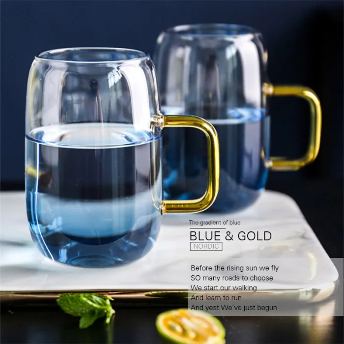 Градиентный цвет мрамор холодной воды стеклянная бутылка высокая термостойкость стеклянный горшок, кувшин чайник XSD88