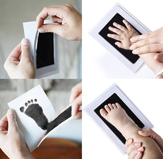 Safe Newborn Baby Handprint Footprint Ink Non-Toxic Touch Pad DIY Photo Frame Souvenir Girl Boy Infant Decoration Toy Gifts | Мать и