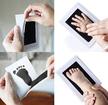 

Safe Newborn Baby Handprint Footprint Ink Non-Toxic Touch Ink Pad DIY Photo Frame Souvenir Girl Boy Infant Decoration Toy Gifts