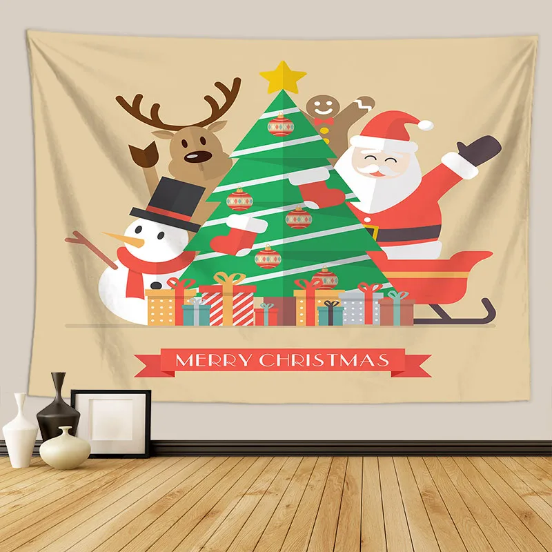 wandkleed kerstboom tapestry christmas wall hanging bedroom decorative wall rug