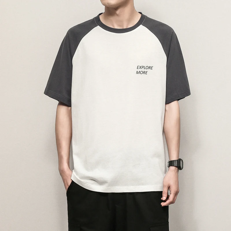 

Short Sleeve T Shirt Men 2020 Summer High Quality Tshirt Top Tees Brand Fashion Clothes Plus Size M-4XL 5XL O NECK