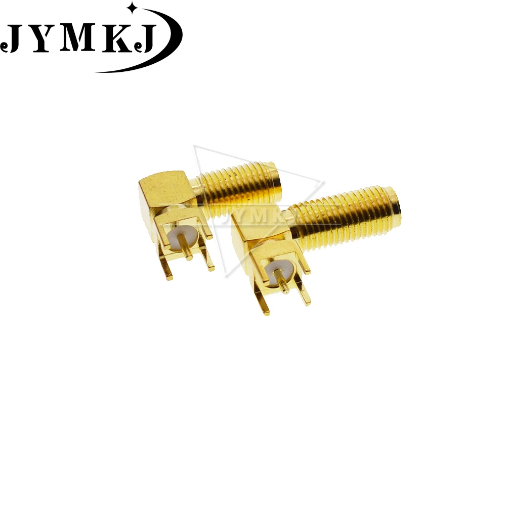 

2PCS/5PCS SMA female Thru Hole plug Right Angle 90 DEGREE ( SMA-KWE ) PCB Mount connector RF adapter best quality.