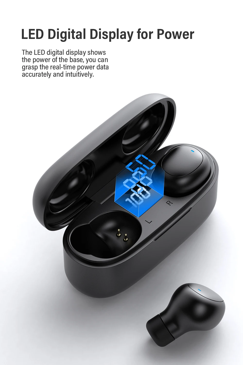 DACOM U7 TWS Bluetooth наушники Auriculares Bluetooth 5,0 наушники гарнитура с светодиодный дисплей для мобильного телефона беспроводные наушники