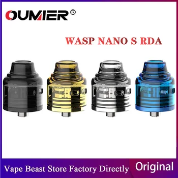 

Original OUMIER WASP NANO S RDA Atomizer with 25mm Diameter & Dual Post Build Deck 5mm Deep Well E-cigarette Vape Tank Vs Zeus X
