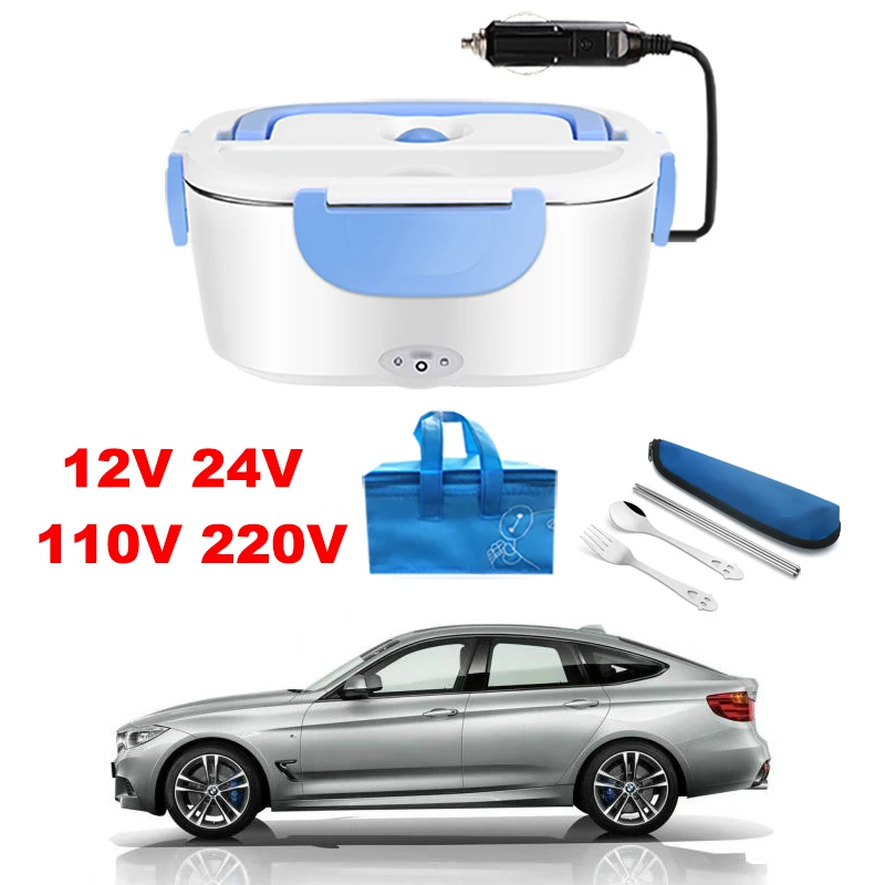 Автомобильный US EU Plug 12V 24V 110V 220V Электрический Коробки для обедов