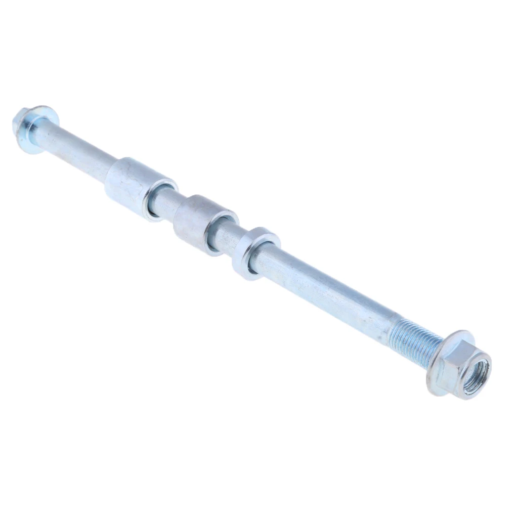 Front Rear Rim Wheel Axle for 70CC 90CC Mini Pocket Moped Scooter 12mm 220mm with 3 Spacer Front Rear Rim Wheel Axle for 70CC 90CC Mini Pocket Moped Scooter 12mm 220mm with 3 Spacer