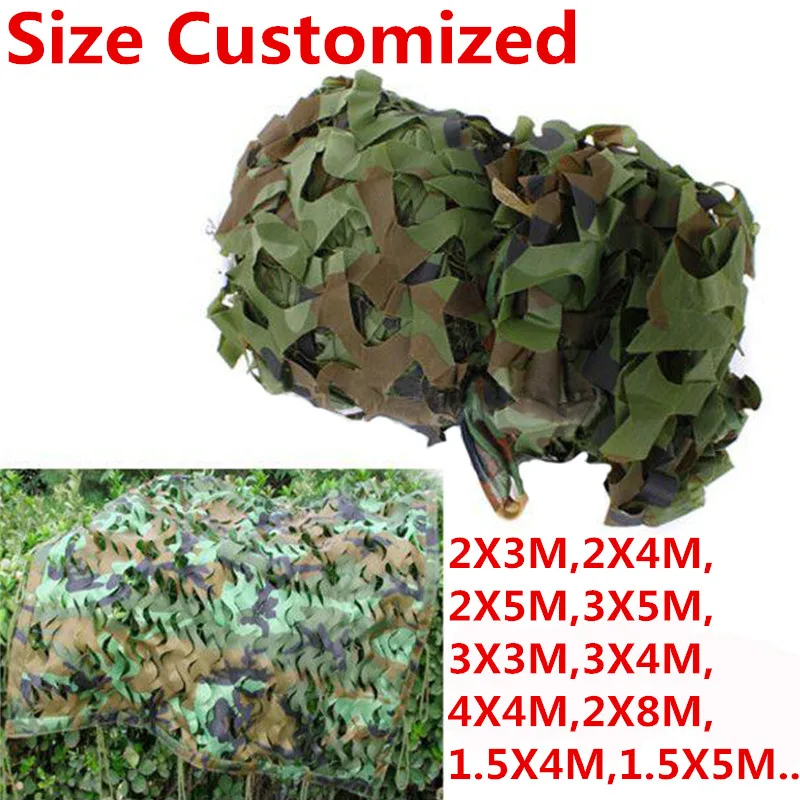 Outdoor Military Camo Netting Army Jungle Camouflage Oxford Fabric Mesh Net Hunt Blind Decor Courtyard Sunshade Shelter | Спорт и