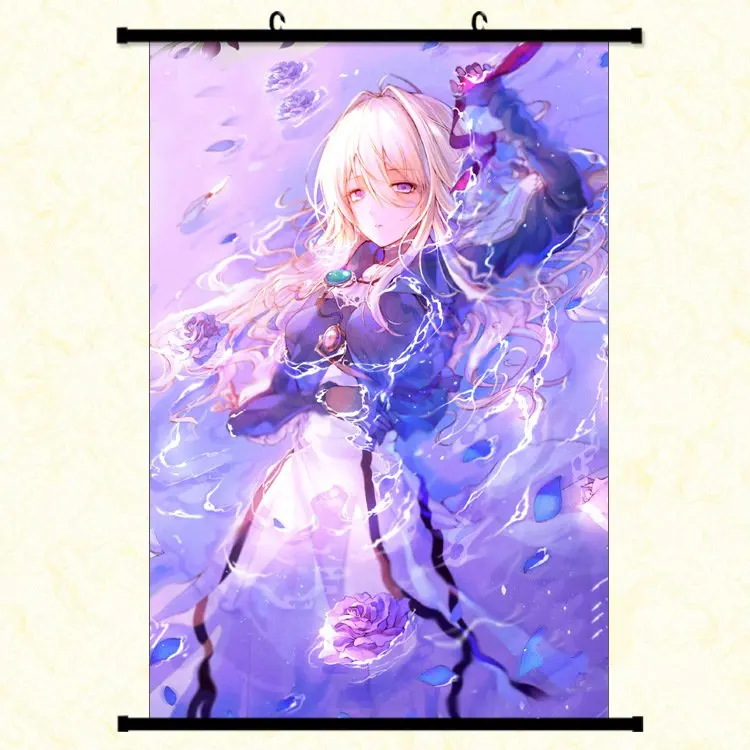 Japan Anime Violet Evergarden Hodgins Wall Scroll Poster Home Decor Gifts40*60cm 