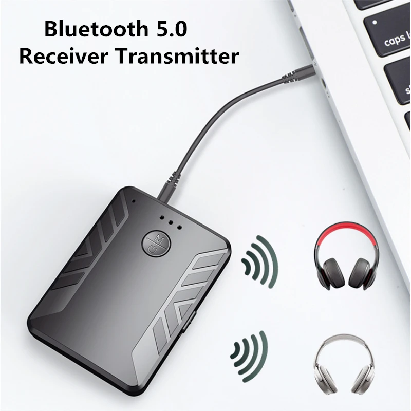 KEBIDU Bluetooth 5.0 Audio Transmitter Receiver For TV PC Car Speaker Stereo Music Wirlesss Adapter Dual | Электроника